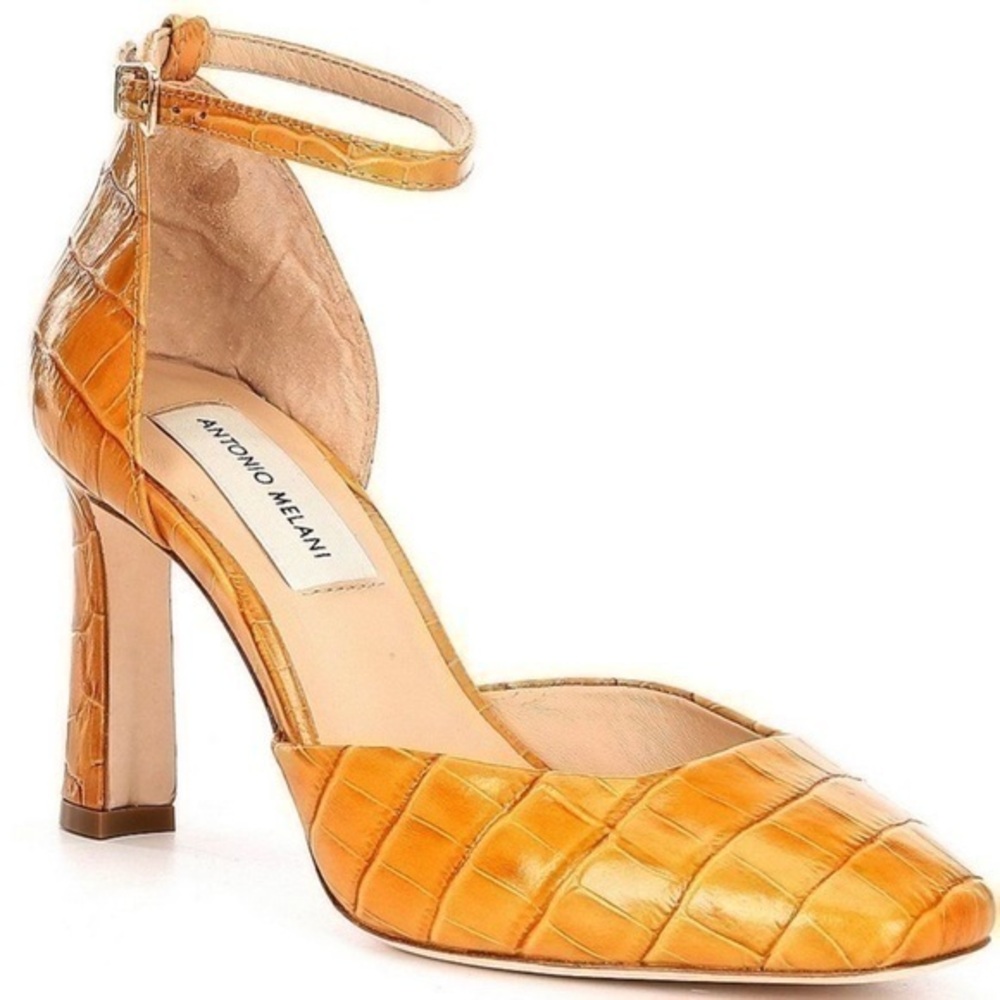 Antonio Melani Janellie Croc Embossed Pumps
